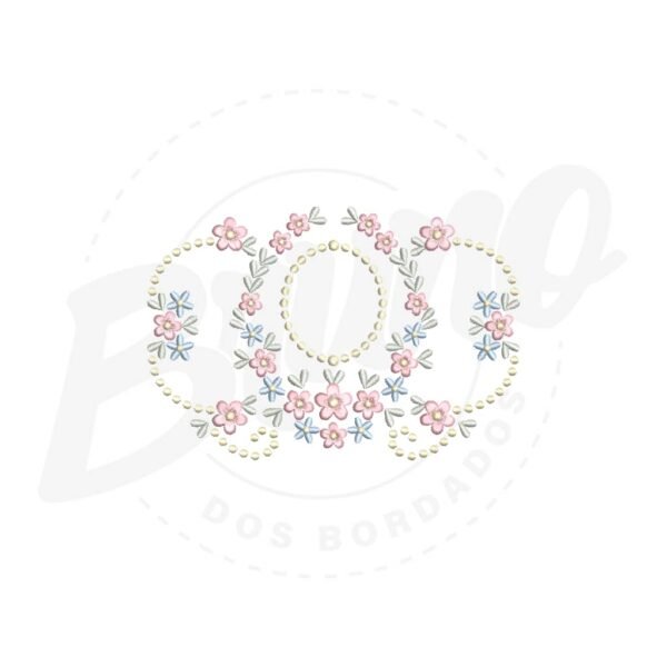 MP34M055T13X18 MP34M055 - Moldura floral