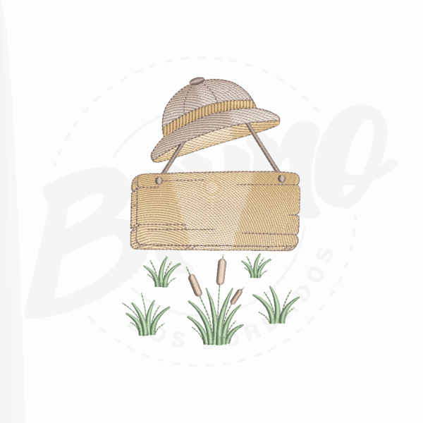 MP35M023T13X18 MP35M023 - Plaquina safari para nome