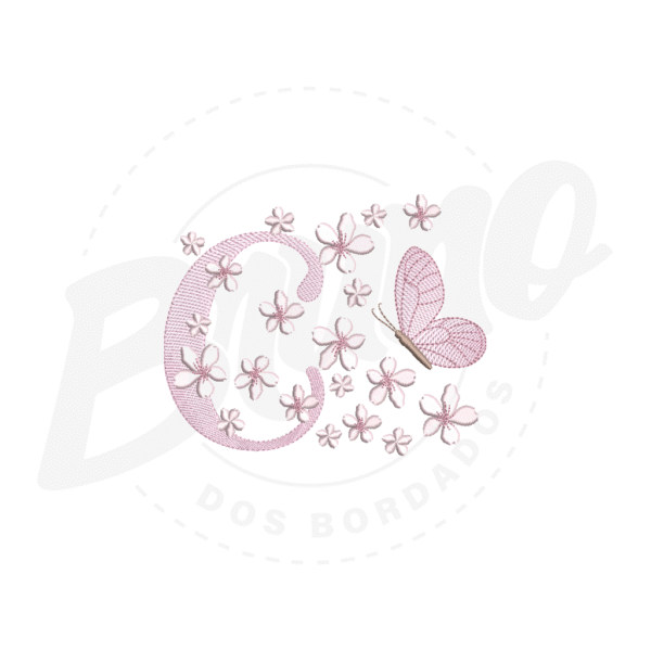 MP35M136T13X18C Alfabeto Borboleta 3D