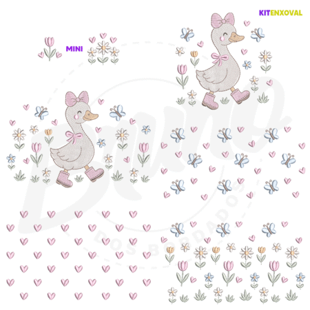 PADRAOFUNDOCATALOGO Kit Enxoval #176 - Patinha e jardim