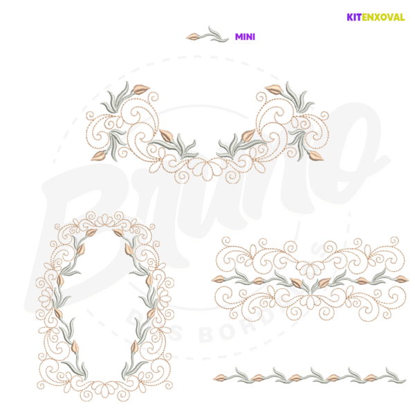 PADRAOFUNDOCATALOGO Kit Enxoval #182 - Arabesco