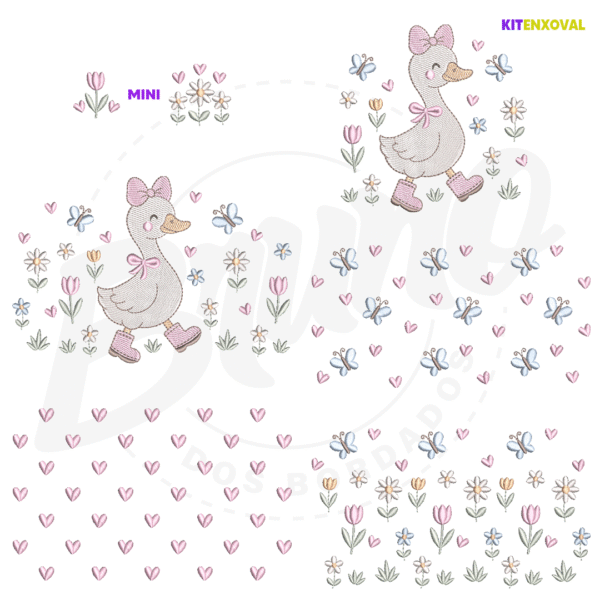 PADRAOFUNDOCATALOGO Kit Enxoval #176 - Patinha e jardim