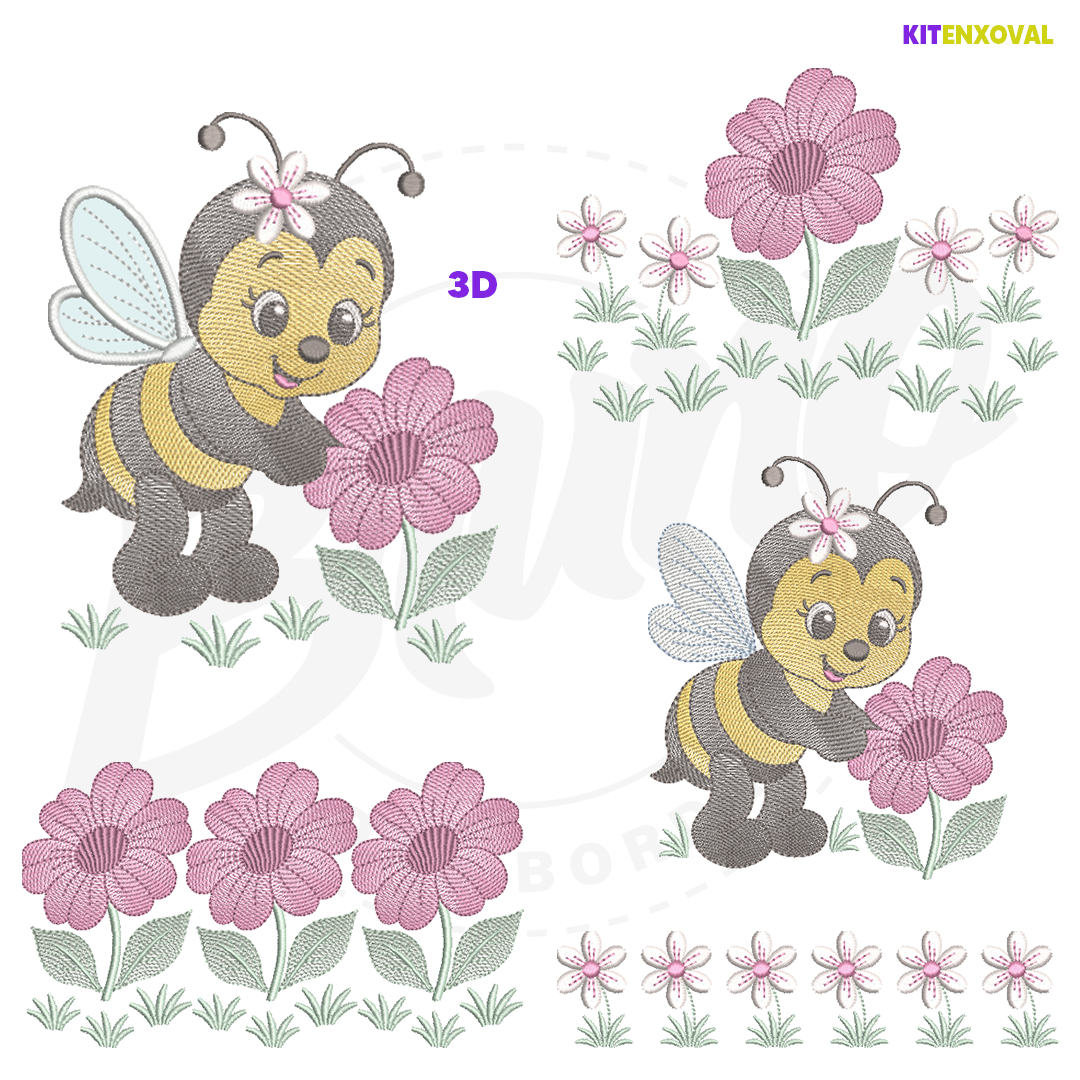 111 Kit Enxoval #195 - Abelha 3D