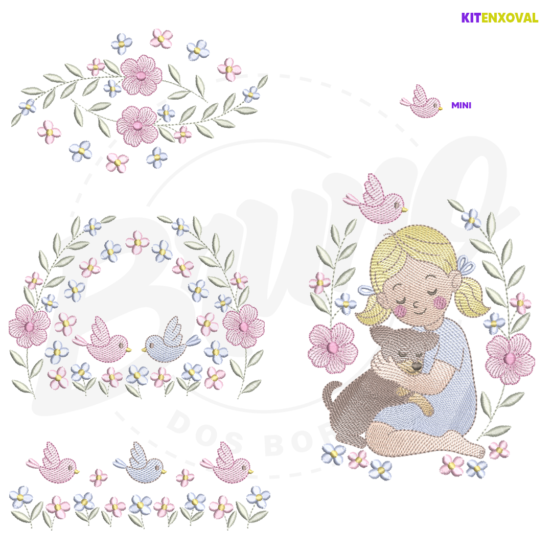Kit Enxoval #184 - Menina + floral