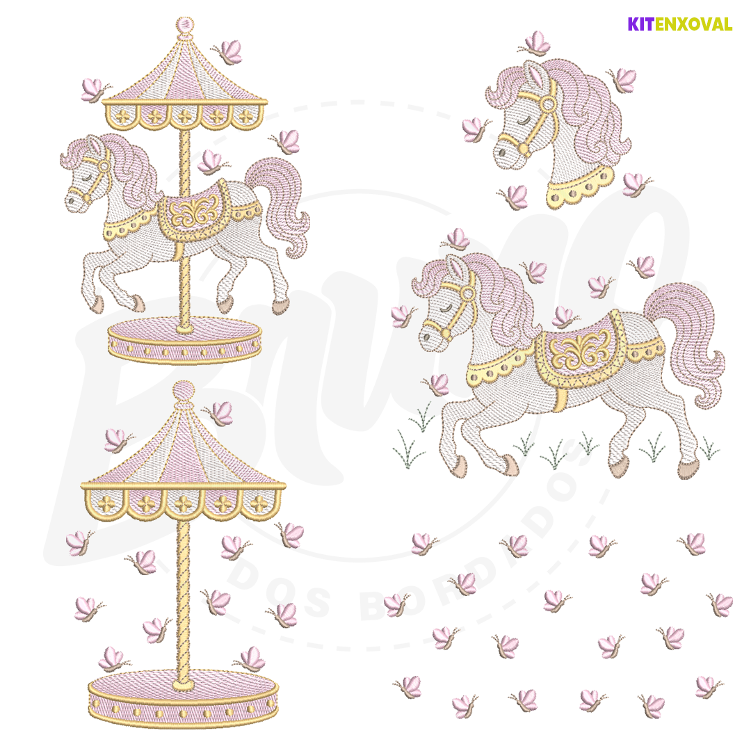 Kit Enxoval #189 - Cavalinho e carrossel