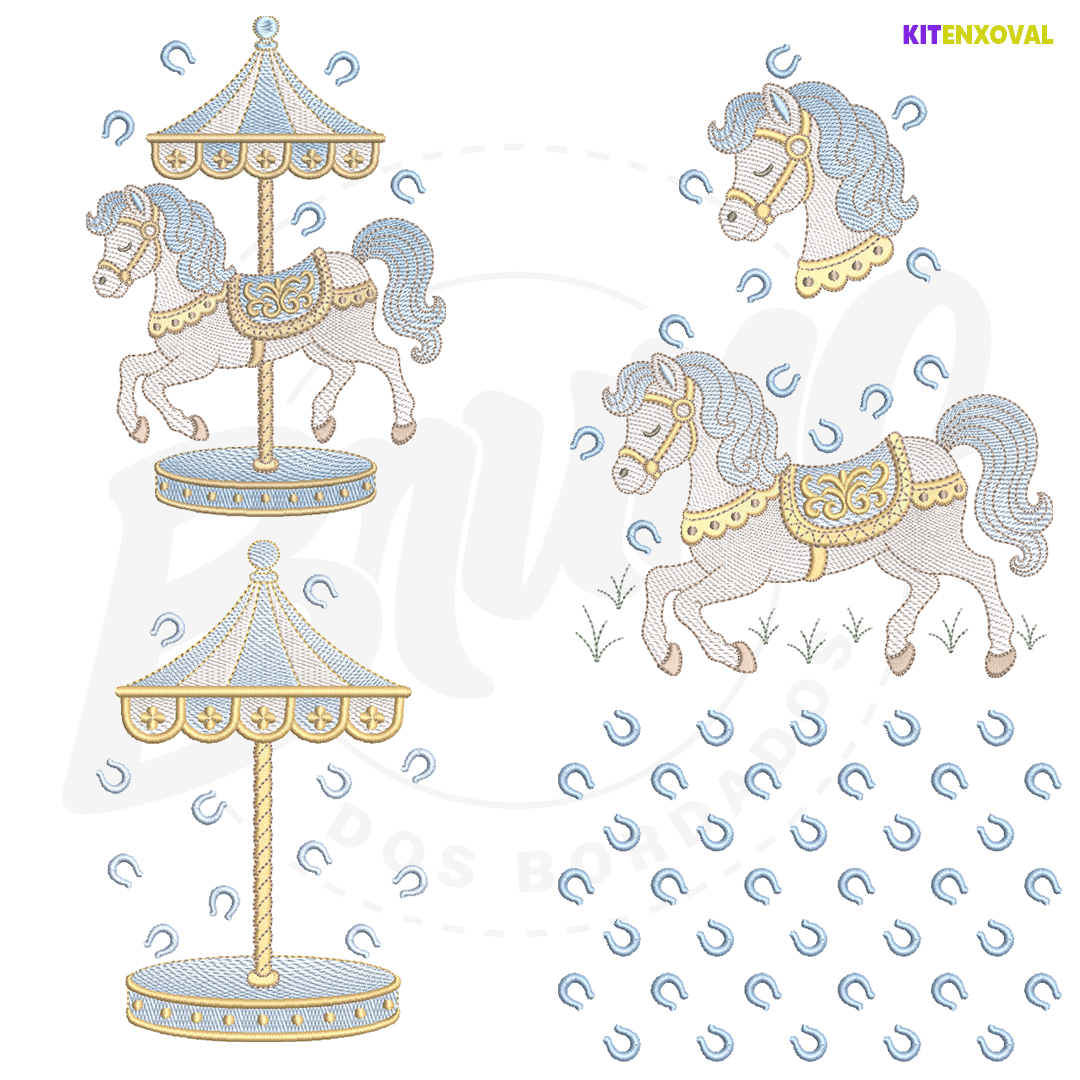 Kit Enxoval #190 - Cavalinho e carrossel