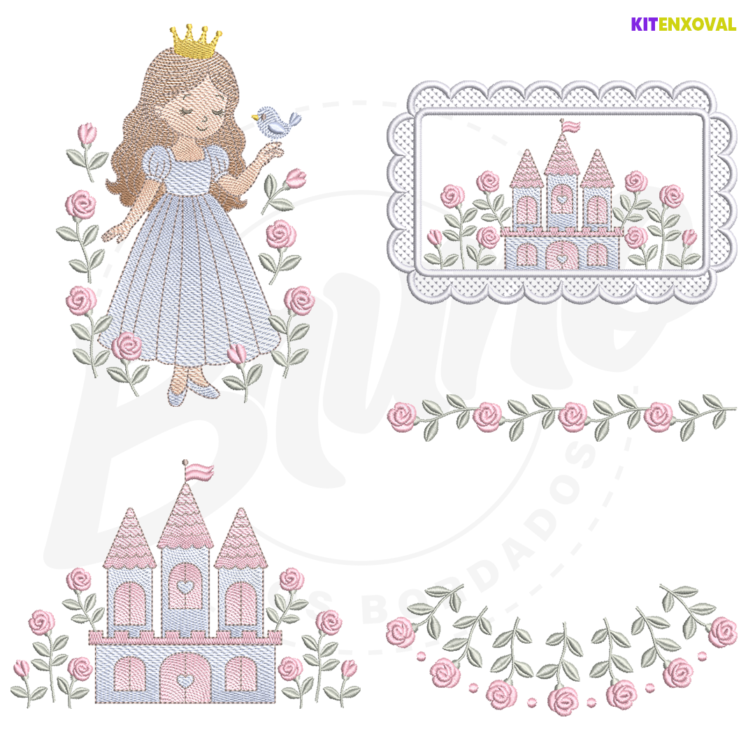 Kit Enxoval #182 - Princesa + castelo