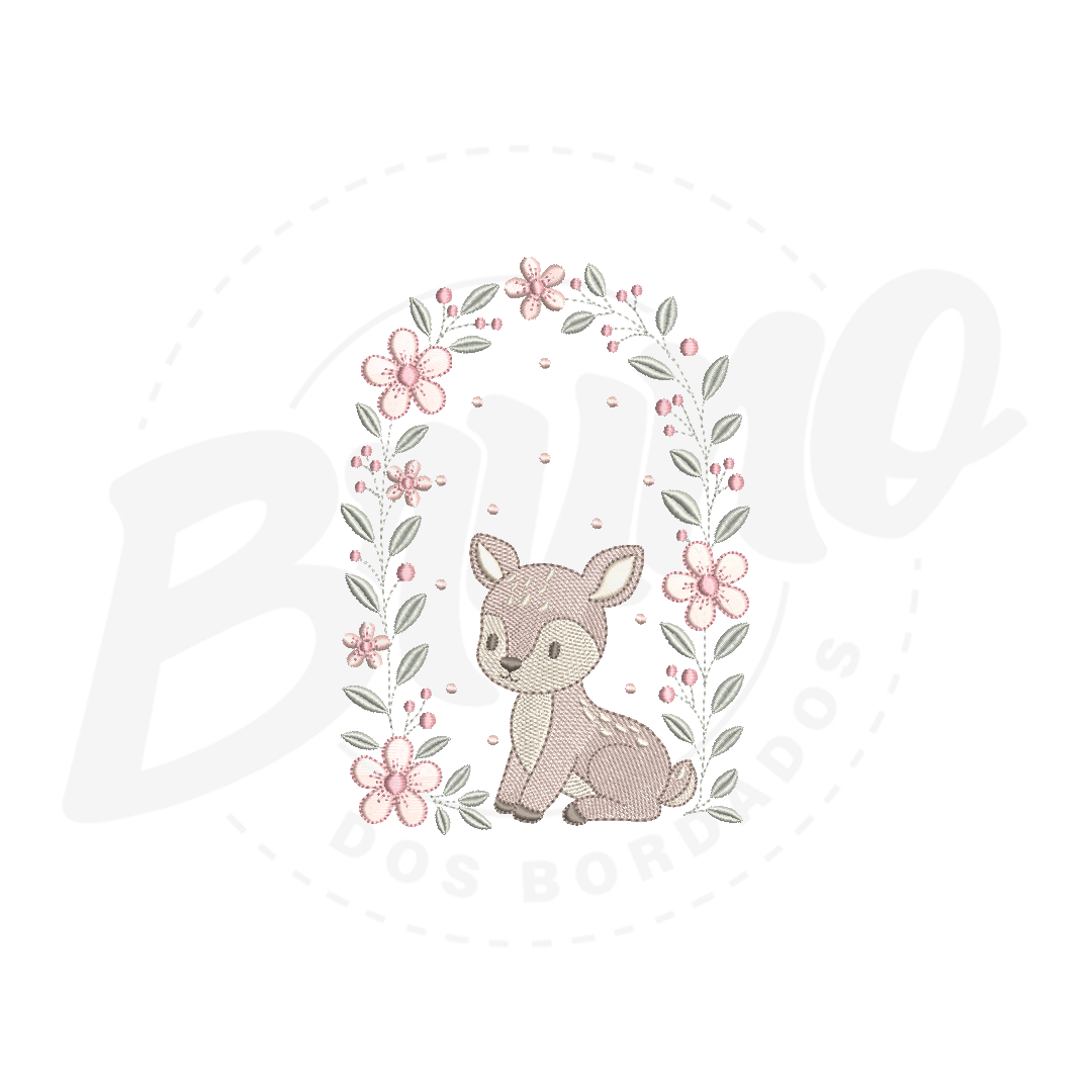 MP33M129 - Arco flor cerejeira + veado