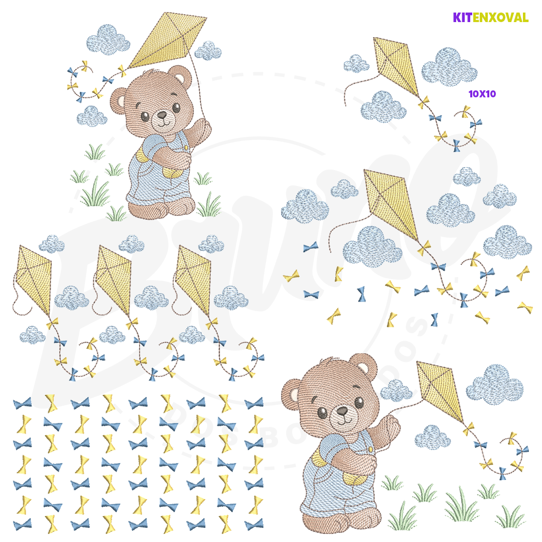 Kit Enxoval #180 - Urso + pipa