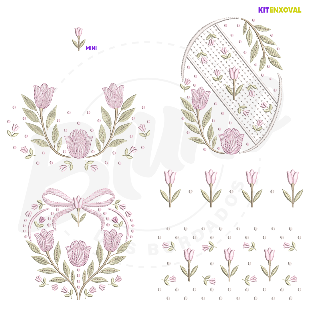 Kit Enxoval #181 - Tulipa + ramo