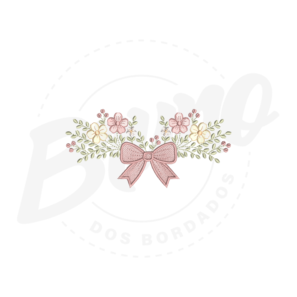MP36M001 - Barrinha laço e flor