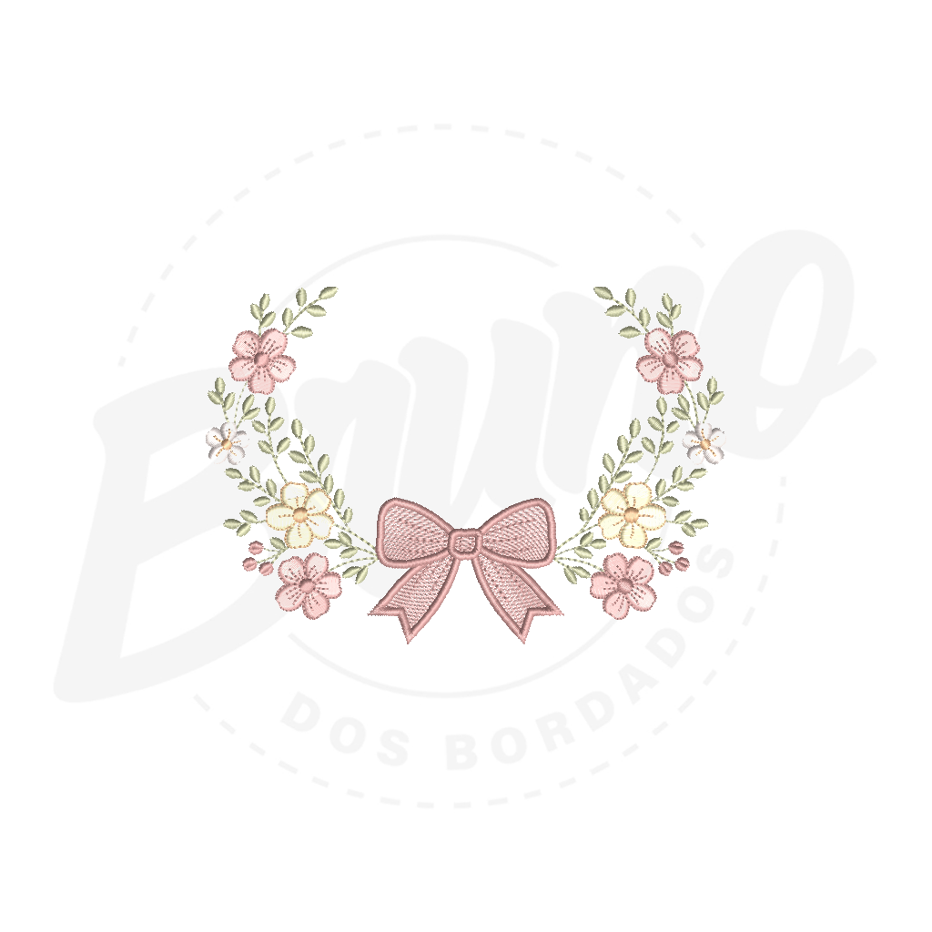 MP36M006 - Moldura laço e flor