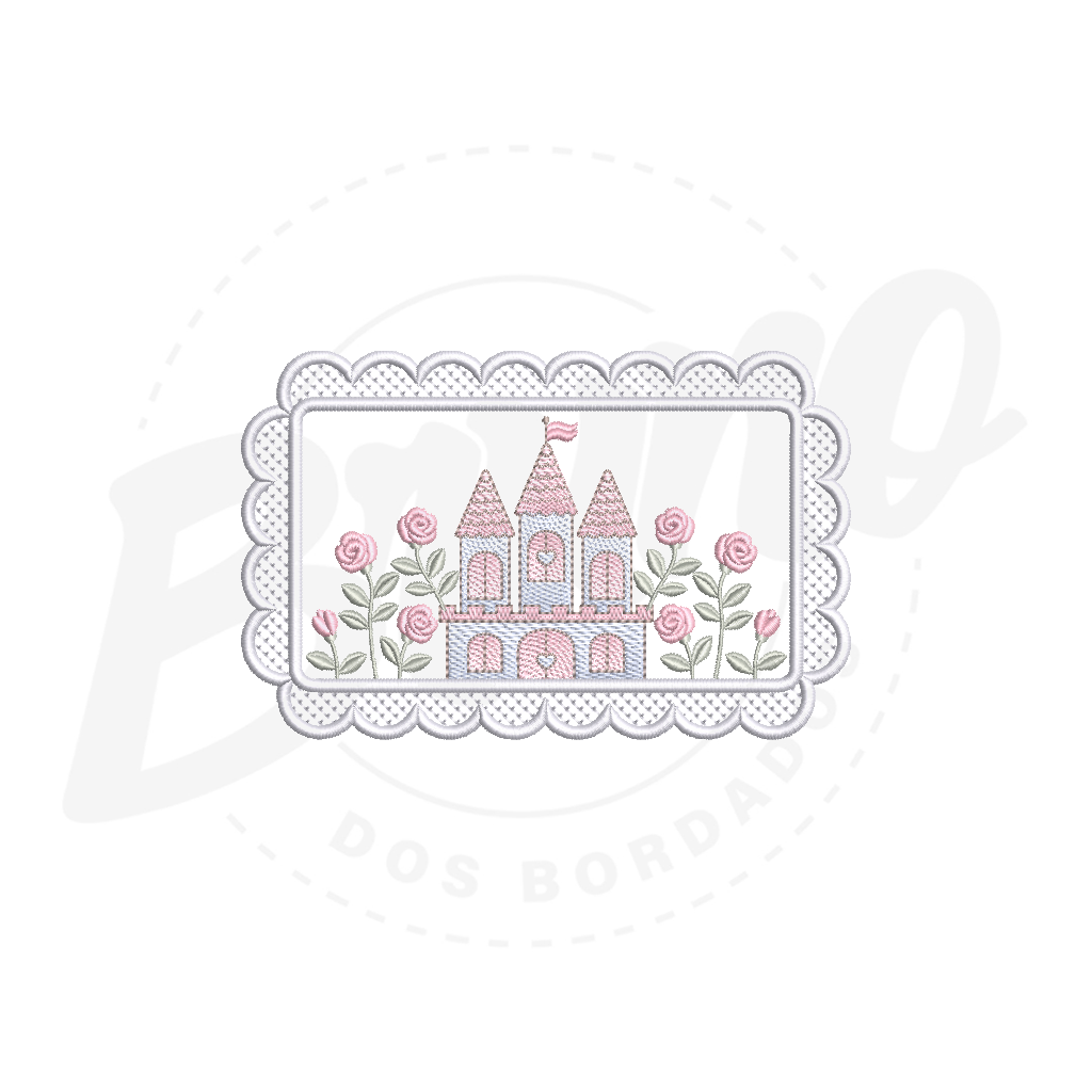 MP36M053T13X18 MP36M053 - Moldura castelo e rosas