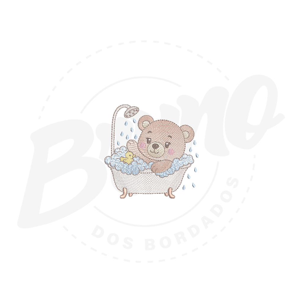 MP36M074 - Ursinho no banho 10x10