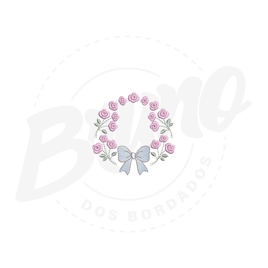 MP37M006 - Moldura laço e rosas