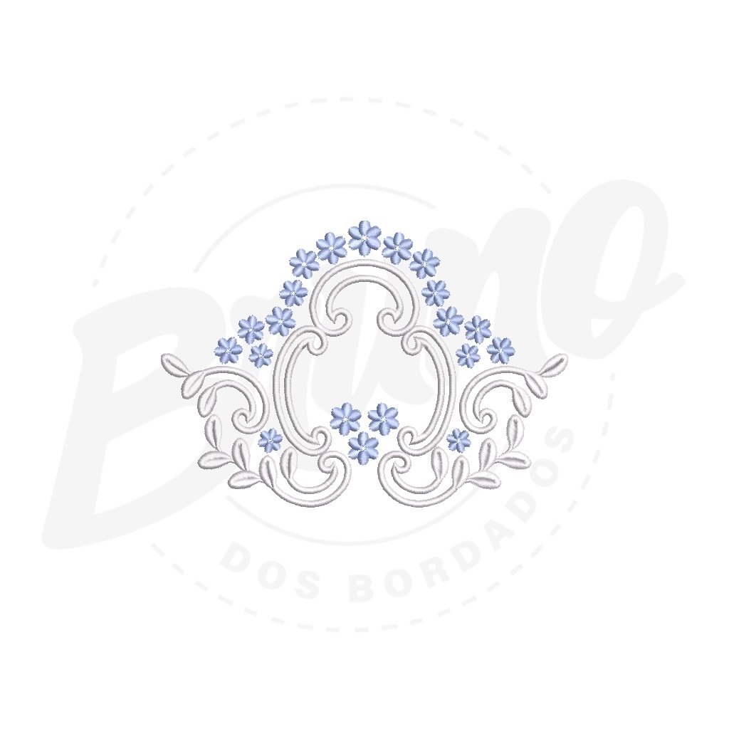 MP37M008 - Moldura arabesco e flor