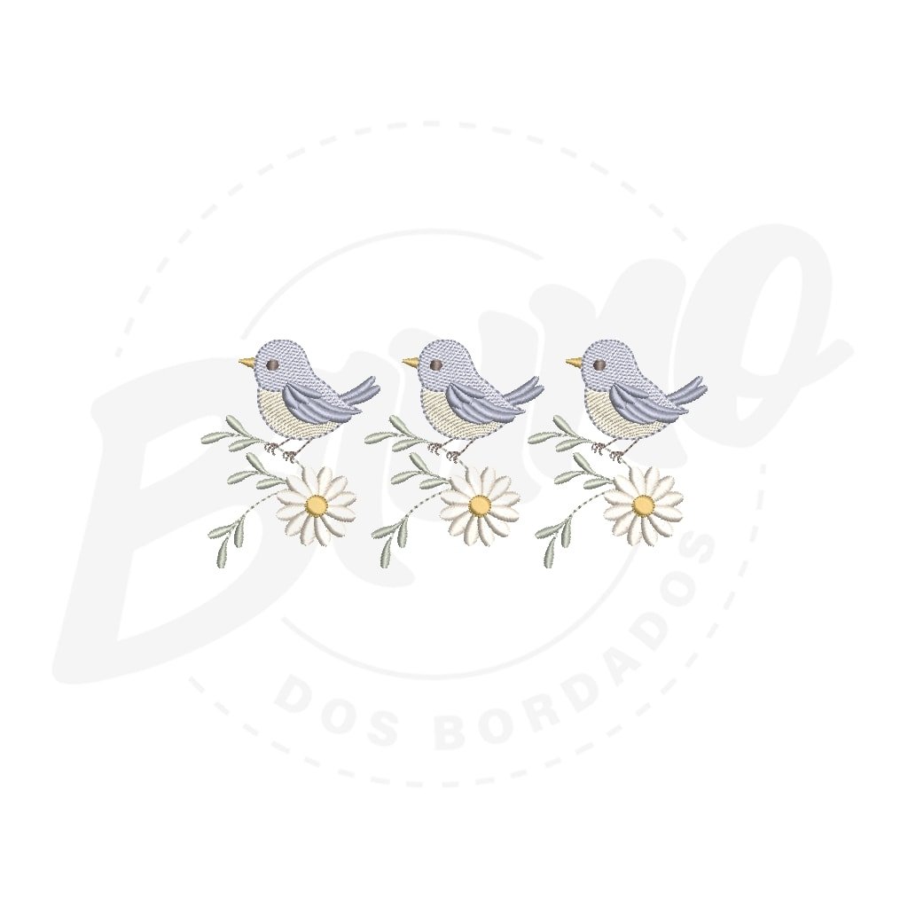 MP37M015 - Barrinha margarida e passarinho