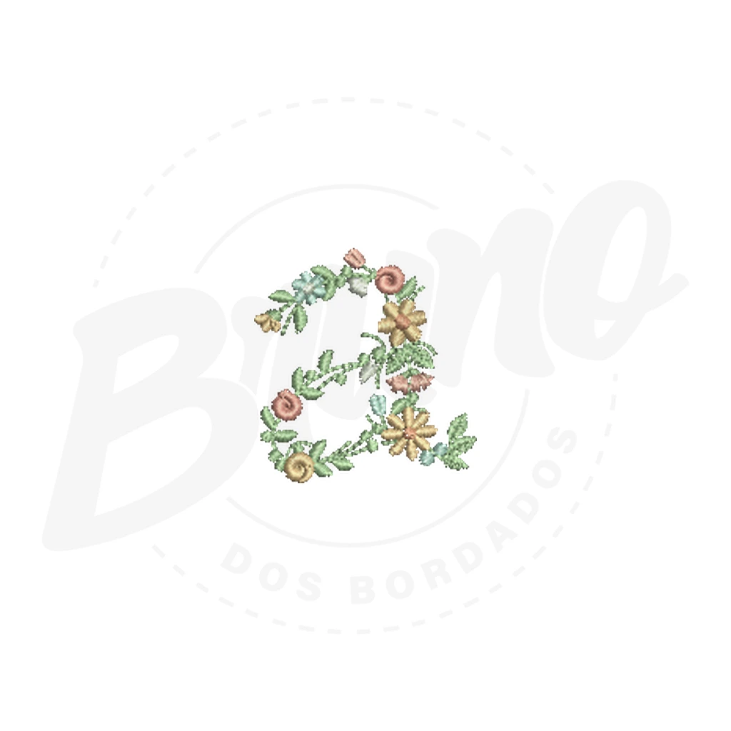Alfabeto Floral Italiano (Minúsculo) - MP10