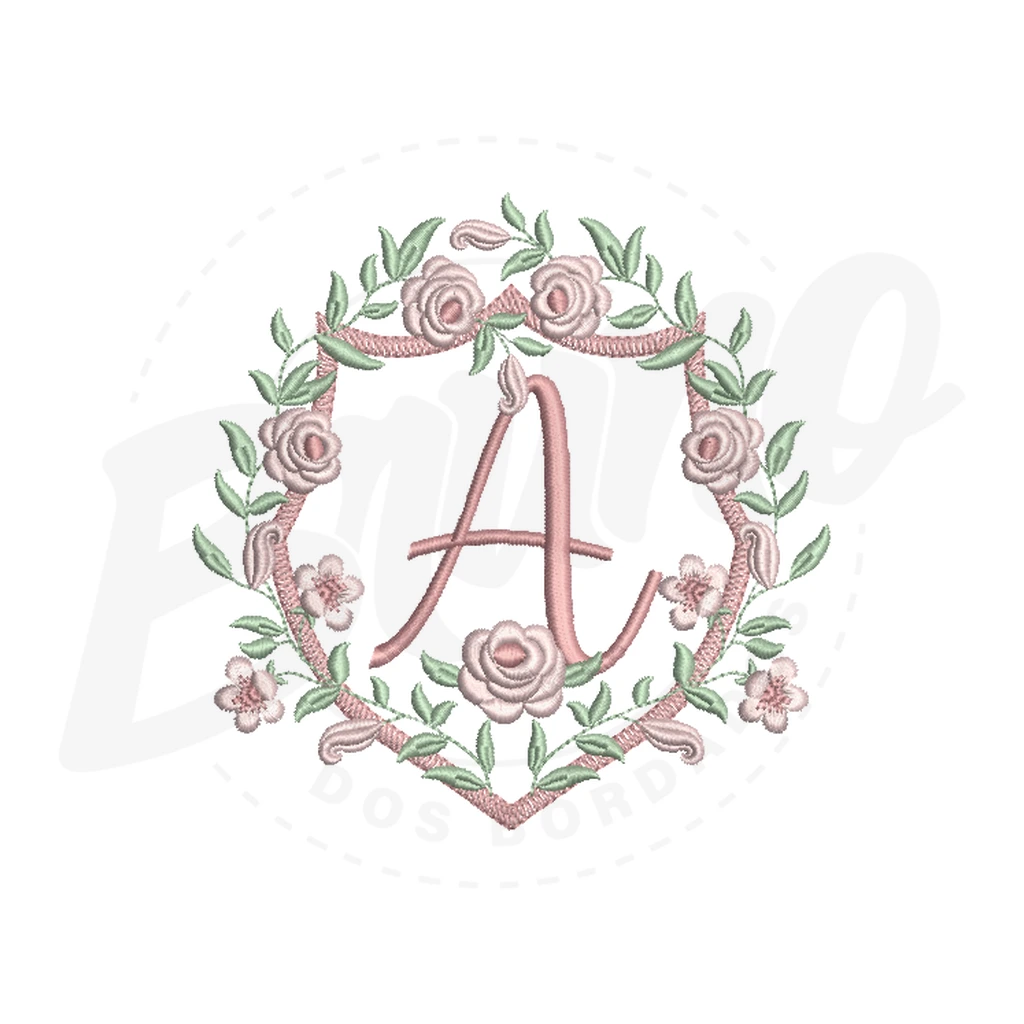 Alfabeto Brasão Floral - MP27