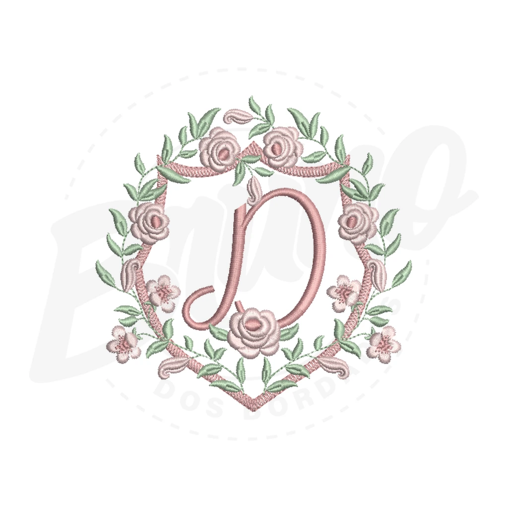 Alfabeto Brasão Floral - MP27 - Foto 4