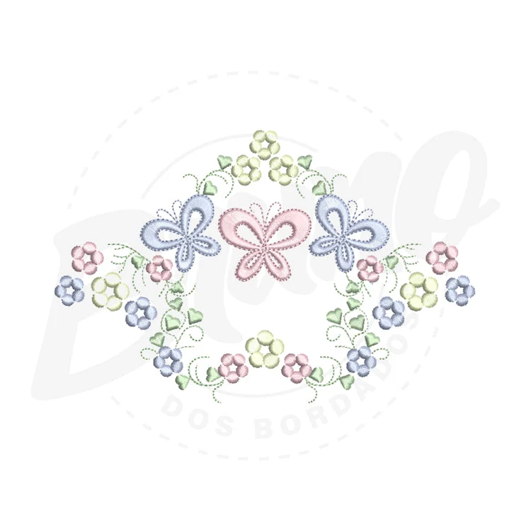 CG21M009 - Barrinha flor e borboleta