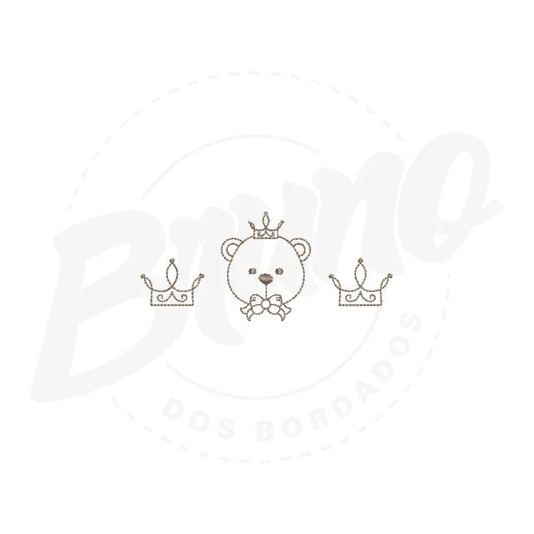 CINF09M011 - Urso e coroa MINI