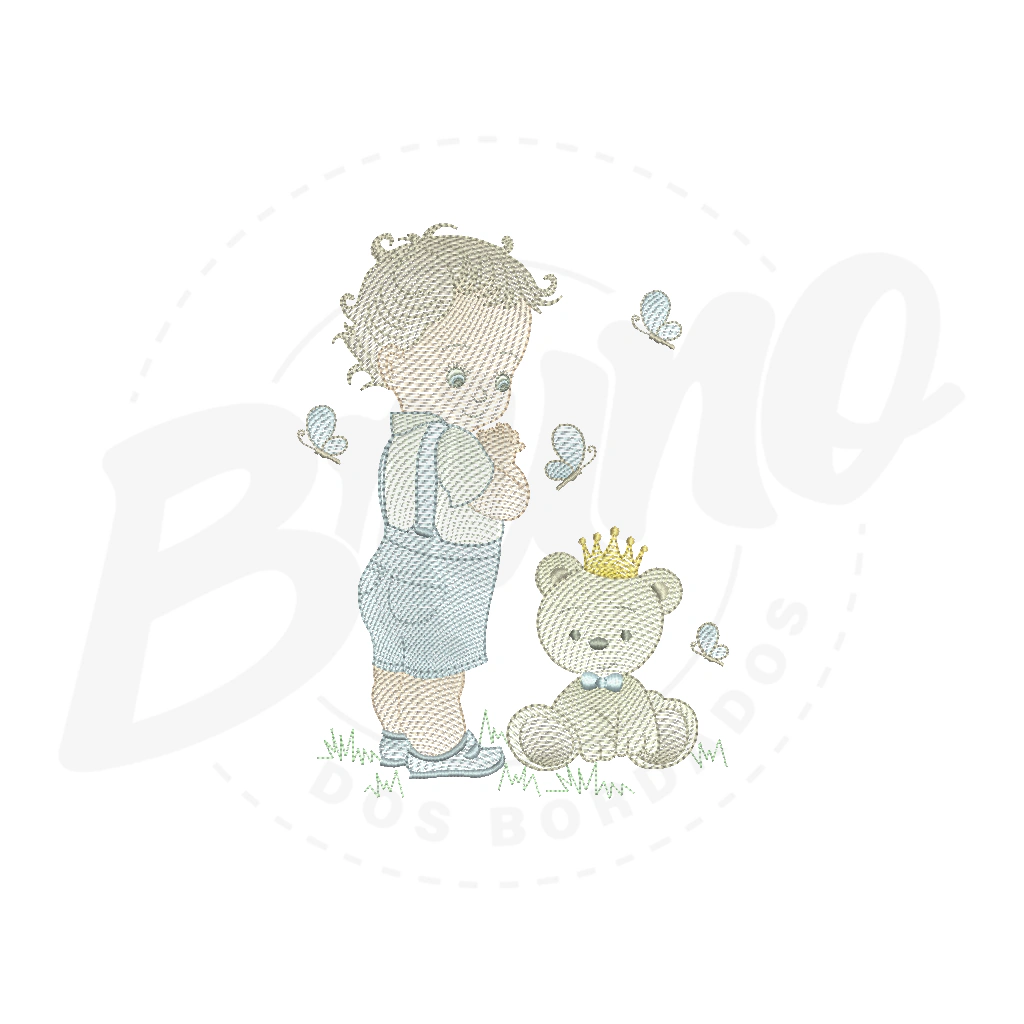 MP09M028 - Menino e Urso contorno