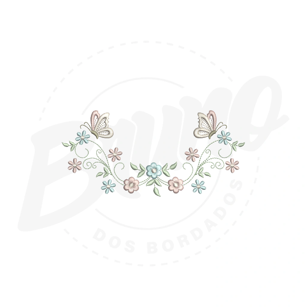 MP19M196 - Barrinha flor e borboleta