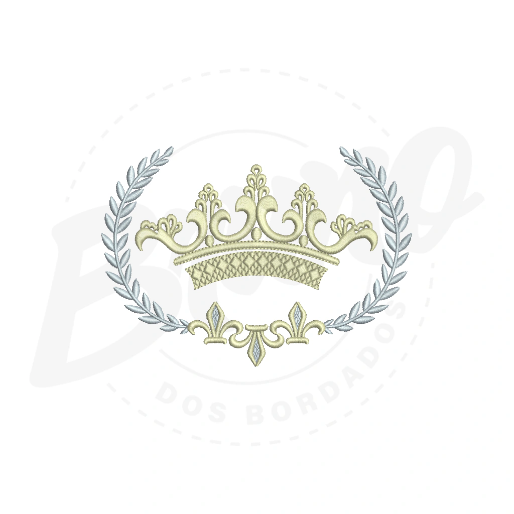 MP20M053 - Moldura flor de lís e coroa