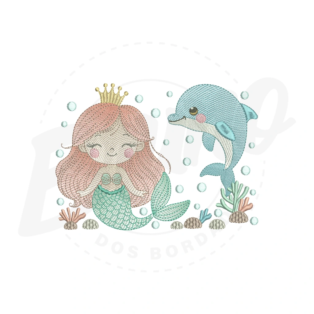 MP30M022 - Sereia e golfinho