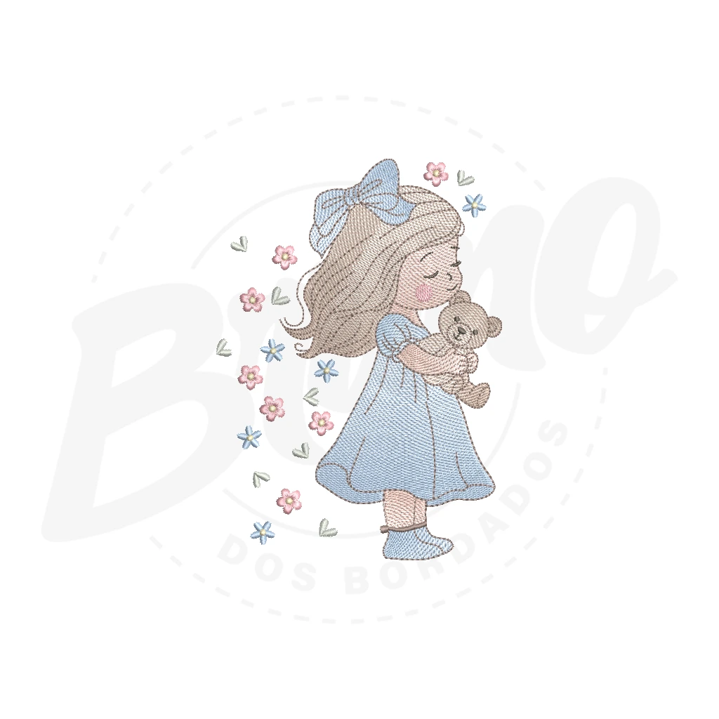 MP34M060 - Menininha com urso