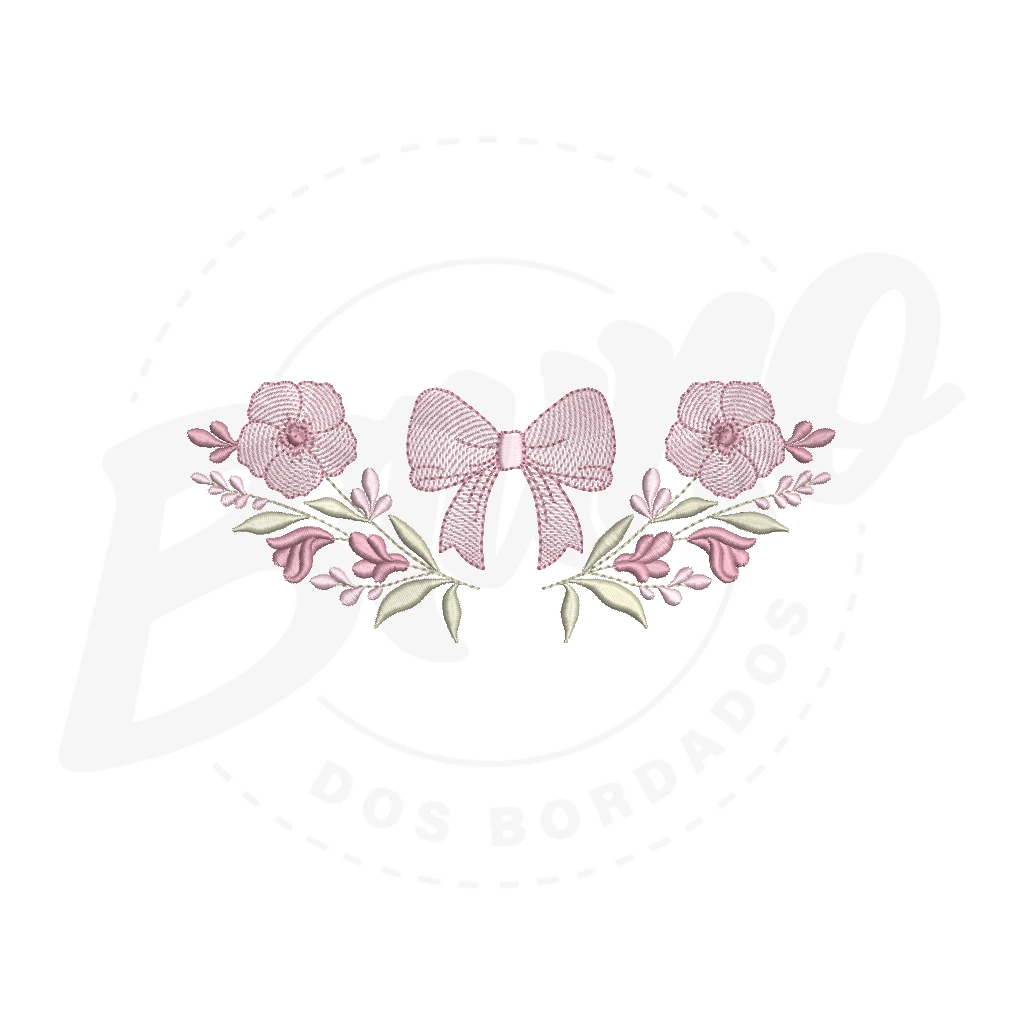 MP35M053 - Barrinha floral com laço