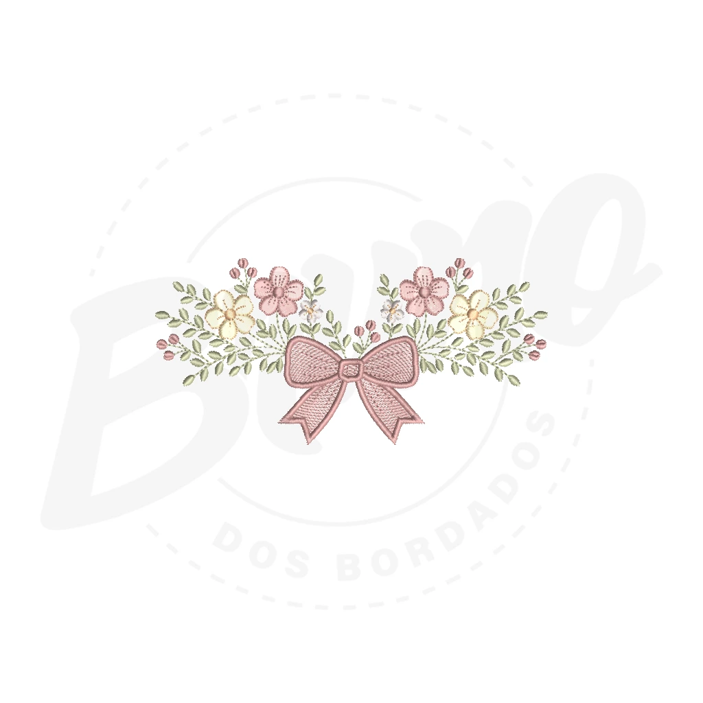MP36M001 - Barrinha laço e flor